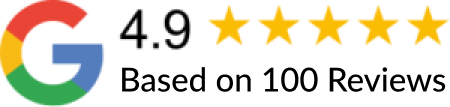 Google logo with five yellow stars, indicating a five-star rating.